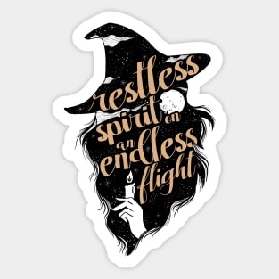 Restless Spirit On An Endless Flight Sticker